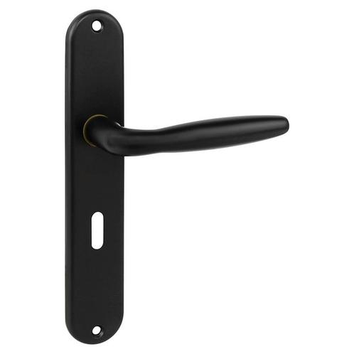 Deurklink / deurkruk -zwart - zonder slot - 56 mm - voor, Doe-het-zelf en Bouw, Deuren en Vliegenramen, Verzenden