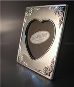Fotolijst - Twee fotolijsten - Hartvorm - 925 Sterlingzilver, Antiek en Kunst