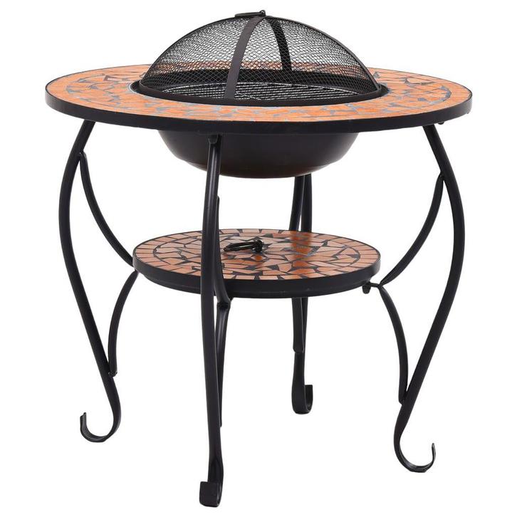 Mozaiek Vuurtafel Terracotta | OP=OP Tuinkoopje met BBQ F..., Tuin en Terras, Vuurtafels, Nieuw, Verzenden