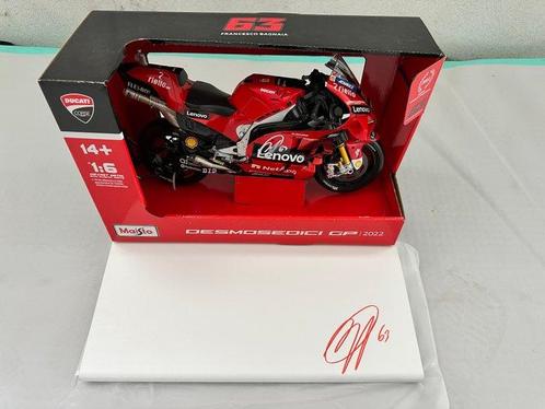 Ducati Team - Francesco Bagnaia - 2022 - Modelmotorfiets op, Verzamelen, Automerken, Motoren en Formule 1