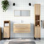 vidaXL Badkamerkast met spiegel bewerkt hout sonoma, Huis en Inrichting, Verzenden, Nieuw