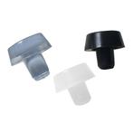 Set van 50 PVC-pluggen, buffers, bumpers (rond, 6,3 mm, tra, Doe-het-zelf en Bouw, Verzenden, Nieuw