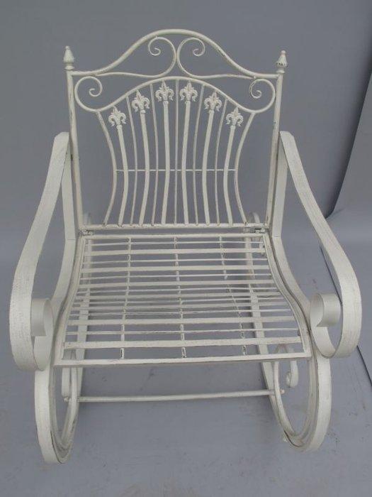 Tuinmeubelset - Gietijzer - Schommelstoel, Antiek en Kunst, Curiosa en Brocante