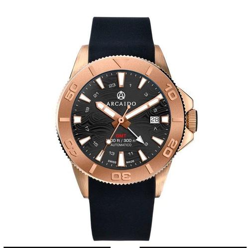 ARCAIDO - PRIMO GMT BRONZE - Homme - 2025, Handtassen en Accessoires, Horloges | Heren