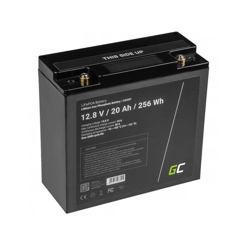 Green Cell LiFePO4 12.8V 20Ah accu voor zonnepanelen en c..., Doe-het-zelf en Bouw, Overige Doe-Het-Zelf en Bouw, Nieuw, Verzenden