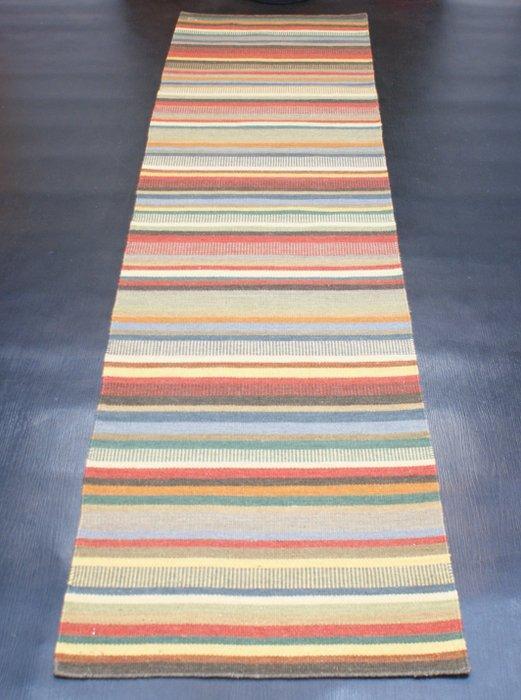 Handgeweven Kelim tapijt loper wol nieuw - Tapijt - 266 cm -, Huis en Inrichting, Stoffering | Tapijten en Vloerkleden