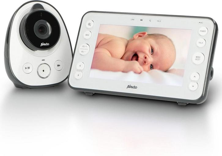 Alecto DVM-150 - Babyfoon met camera - Groot scherm - Wit, Kinderen en Baby's, Babyfoons, Nieuw, Verzenden