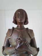 Beeldje - Jeanne dArc - 29 cm - Zinklegering, Bronskleurige