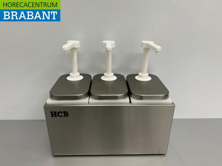 HCB inox Double Sauce Bar Sauce Pump Sauce Dispenser 3 x 2, Zakelijke goederen, Horeca | Keukenapparatuur, Verzenden