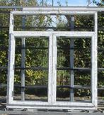 pvc raam , chassis van 166 x 181  wit / kwartsgrijs, Nieuw