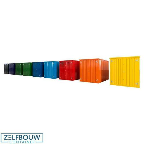 Gekleurde containers voor bij u in tuin laagste prijs!, Bricolage & Construction, Abris de chantier & Baraques de chantier, Enlèvement