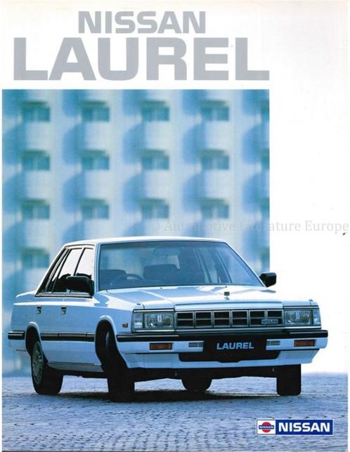 1986 NISSAN LAUREL BROCHURE ENGELS, Boeken, Auto's | Folders en Tijdschriften