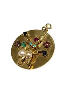 Pendentif - 18 carats Or jaune - Améthyste