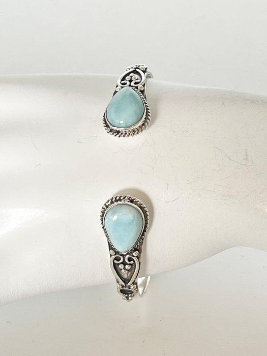 - Zilver - Larimae - Armband, Verzamelen, Mineralen en Fossielen