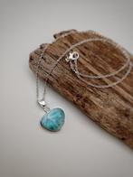 Sieraad van 925 zilver met Larimar, topkwaliteit, uniek