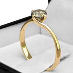 Zonder Minimumprijs - Ring - 14 karaat Geel goud -  0.53ct., Bijoux, Sacs & Beauté, Bijoux anciens