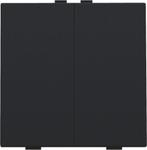 Niko Home Control Dubbele Drukknop Zwart Gecoat - 161-51002, Verzenden, Nieuw