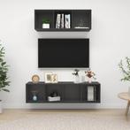 vidaXL 2-delige Tv-meubelset spaanplaat grijs, Huis en Inrichting, Nieuw, Verzenden