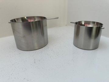 Stelton - Arne Jacobsen - Asbak (2) - Cylinda Line - Staal -