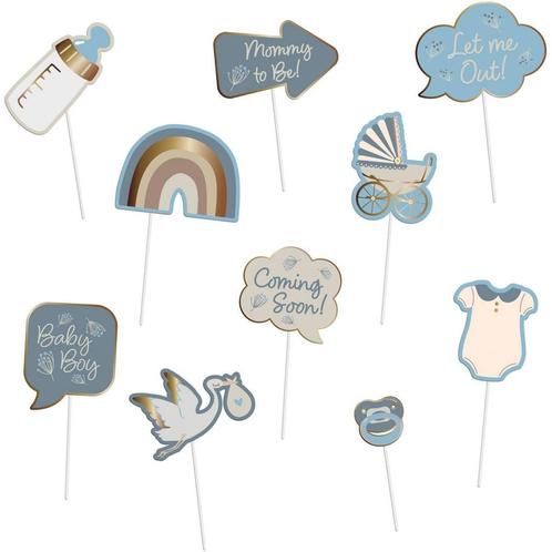 Geboorte Photobooth Props Babyboy 10st, Hobby en Vrije tijd, Feestartikelen, Nieuw, Verzenden