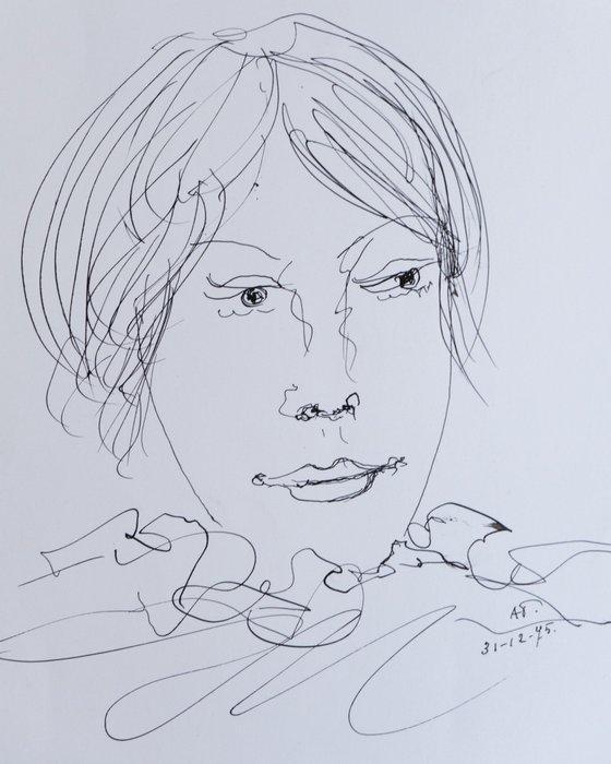 Alice Frey (1895-1981) - Portret, Antiek en Kunst, Curiosa en Brocante