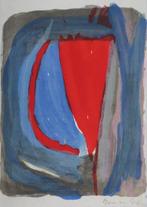 Bram Van Velde (1895-1981) - Composition en bleu et rouge, Antiquités & Art