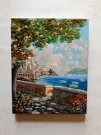 Ernesto Rispoli (1948) - Terrazza ad Amalfi (costiera, Antiquités & Art