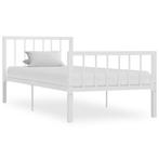 vidaXL Bedframe metaal wit 90x200 cm, Huis en Inrichting, Verzenden, Nieuw