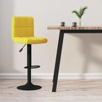 vidaXL Tabouret de bar Jaune moutarde Velours, Maison & Meubles, Verzenden, Neuf