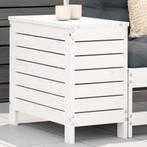 vidaXL Repose-pied de jardin blanc 62x31,5x52 cm bois de, Verzenden, Neuf