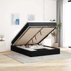 vidaXL Ottoman bed met matras 140x200cm fluweel zwart, Verzenden, Nieuw