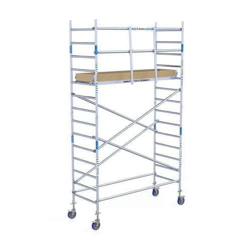 Basic rolsteiger 90 x 5,2m WH met voorloopleuning, Doe-het-zelf en Bouw, Steigers, Verzenden