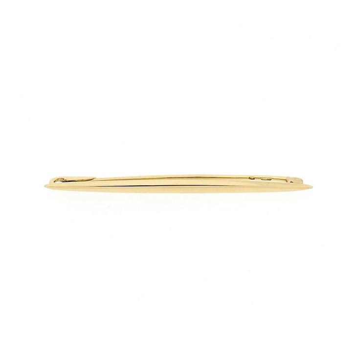 Gouden smalle broche | Vintage (lange broche, gouden broche), Handtassen en Accessoires, Broches, Overige kleuren, Gebruikt, Goud
