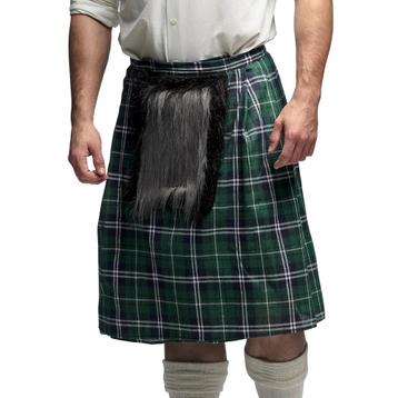 Groene Kilt Heren Met Tas beschikbaar voor biedingen