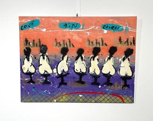 Espen Greger Hagen (1964-2008) - Orange Bar, Antiek en Kunst, Kunst | Schilderijen | Modern