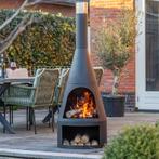 RedFire tuinhaard Kingston - Ø 55 x 160 cm | met houtopslag, Verzenden, Nieuw, Pyro