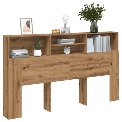 vidaXL Hoofdbordkast 180x19x103,5cm bewerkt hout artisanaal, Huis en Inrichting, Slaapkamer | Bedden, Nieuw, Verzenden