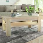 vidaXL Salontafel 110x65x48 cm bewerkt hout eikenkleur, Verzenden, Nieuw