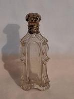 Flacon de parfum - Flacon en cristal strié avec monture en, Antiquités & Art