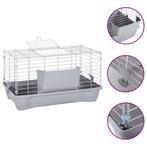 vidaXL Cage pour petits animaux gris 58x32x31 cm PP et, Animaux & Accessoires, Verzenden, Neuf