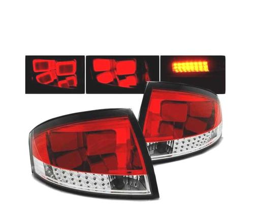 FEUX ARRIÈRE POUR AUDI TT 8N 99-06 LED BAR ROUGE CLAIR, Auto-onderdelen, Verlichting, Verzenden
