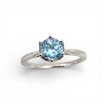 Zonder minimumprijs - Ring Zilver - Topaz (Gecertificeerd), Nieuw