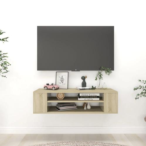 vidaXL Tv-hangmeubel 100x30x26,5 cm bewerkt hout sonoma, Maison & Meubles, Armoires | Mobilier de télévision, Envoi