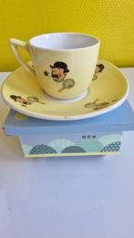 Tintin - 2 Tintin - Tasse et assiette Dupont Vintage 1950s, Nieuw