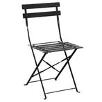 Opklapbare Stoelen | Staal | Black | In-/Outdoor | 2 Stuks, Zakelijke goederen, Verzenden, Nieuw in verpakking