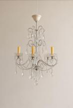 Kroonluchter - Glas, Metaal - Elegante kristallen, Antiek en Kunst