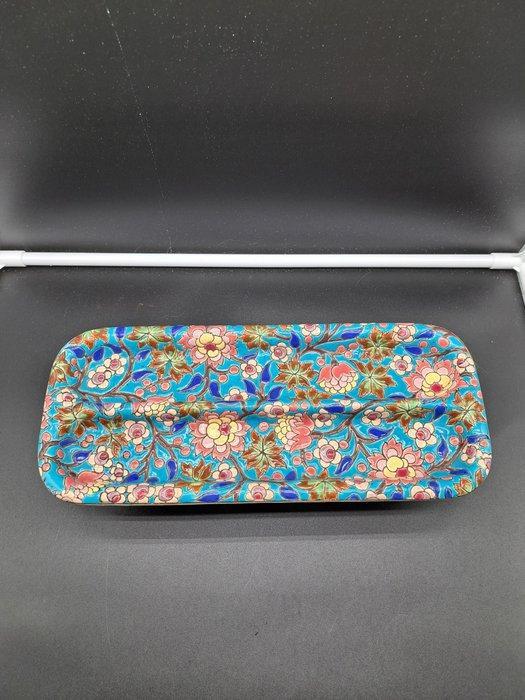 Vide-poche - Émaux de Longwy - Bloemig - Frankrijk, Antiek en Kunst, Kunst | Designobjecten