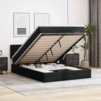 vidaXL Bed poef met matrassen en LEDs 140x200cm kunstleer, Huis en Inrichting, Verzenden, Nieuw