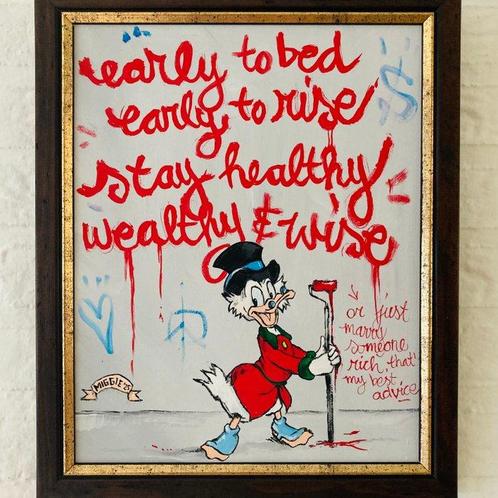 Miggie (1988) - Healthy, wealthy and wise (incl. gift, Antiek en Kunst, Kunst | Schilderijen | Modern
