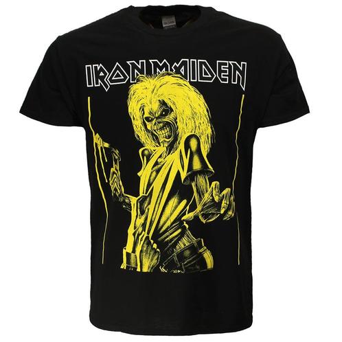 Iron Maiden Killers Yellow Flyer T-Shirt - Officiële, Kleding | Heren, T-shirts